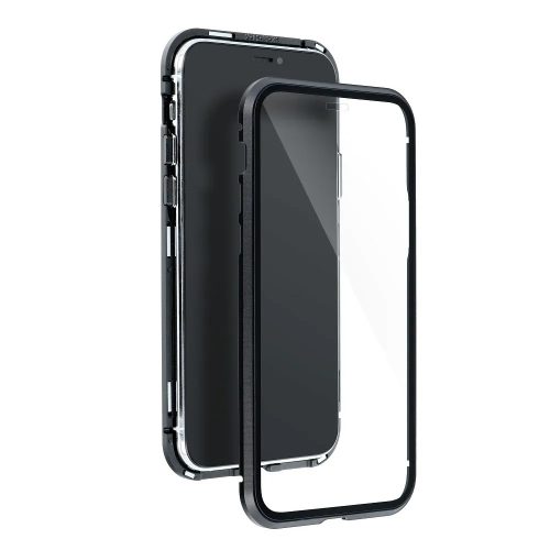 iPhone 13 (6.1") elő + hátlapi tok, mágneses, fekete, Magneto 360