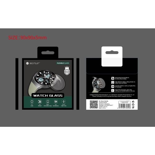 Samsung Galaxy Watch 4 Classic, 42mm flexibilis hibrid üvegfólia, Bestsuit