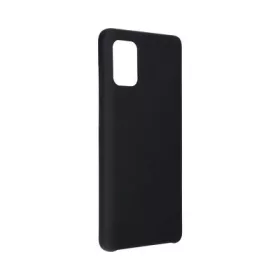  Samsung Galaxy S22 szilikon tok, matt, velúr belső, fekete, SM-S901, Forcell Silicone