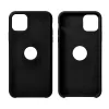 Samsung Galaxy S22 szilikon tok, matt, velúr belső, fekete, SM-S901, Forcell Silicone