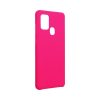 Forcell Silicone Samsung S906 Galaxy S22 Plus 5G pink Szilikon tok velúr belsővel