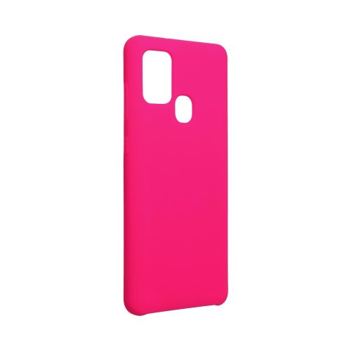 Forcell Silicone Samsung S906 Galaxy S22 Plus 5G pink Szilikon tok velúr belsővel