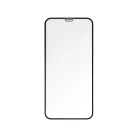 iPhone X / XS / 11 Pro (5.8") előlapi üvegfólia, edzett, hajlított, fekete keret, 9H, 5D Full Glue (Matte)