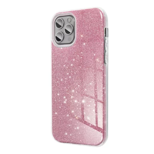 Samsung Galaxy A53 szilikon tok, csillámos, hátlap tok, pink, SM-A536, Shining