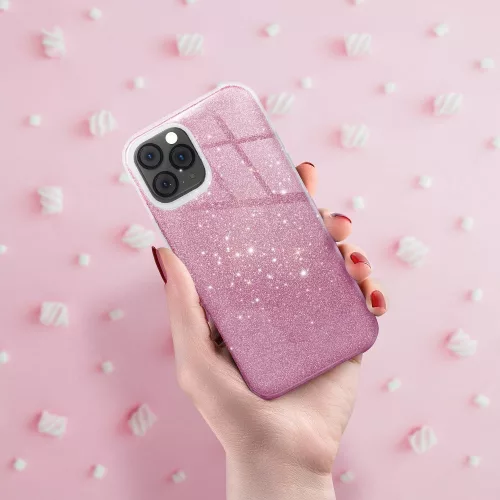 Samsung Galaxy A53 szilikon tok, csillámos, hátlap tok, pink, SM-A536, Shining