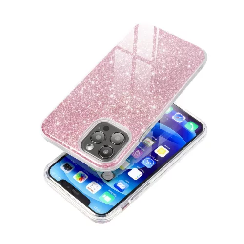 Samsung Galaxy A53 szilikon tok, csillámos, hátlap tok, pink, SM-A536, Shining