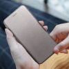 Xiaomi Redmi Note 11 / 11s telefon tok, könyvtok, mágneszáras, flip tok, szilikon keretes, szürke, Forcell Elegance