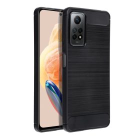   Xiaomi Redmi Note 11 4G / Note 11S 4G / Poco M4 Pro 4G szilikon tok, hátlap tok, fekete, Carbon fiber