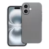 iPhone 12 / 12 Pro (6.1") hátlap tok, TPU tok, szürke, Metallic