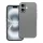 iPhone 12 / 12 Pro (6.1") hátlap tok, TPU tok, szürke, Metallic