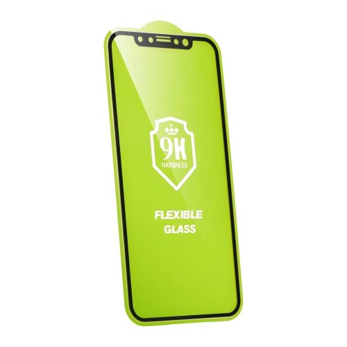 iPhone 14 Pro (6.1") flexibilis hibrid fólia, edzett, 3D full glue, Bestsuit