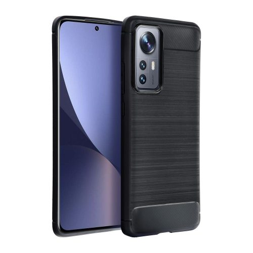 Realme 9 szilikon tok, fekete, Carbon fiber