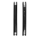 iPhone 14 (6.1") telefontok, könyvtok, mágneszáras, szilikon keretes, fekete, Forcell Elegance