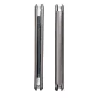 iPhone 14 (6.1") telefontok, könyvtok, mágneszáras, flip tok, szilikon keretes, szürke, Forcell Elegance