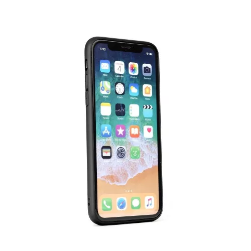 iPhone 14 Plus (6.7") szilikon tok, matt, fekete, Forcell Soft