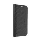 iPhone 14 (6.1") telefon tok, könyvtok, oldalra nyíló tok, mágnesesen záródó, fekete, Forcell Luna