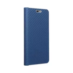   iPhone 14 (6.1") telefon tok, könyvtok, oldalra nyíló tok, mágnesesen záródó, kék, Forcell Luna