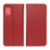 iPhone 14 (6.1") bőr telefon tok, könyvtok, oldalra nyíló tok, mágnesesen záródó, piros, Forcell Leather