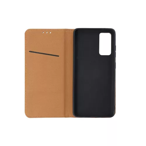 iPhone 14 Pro (6.1") bőr telefon tok, könyvtok, oldalra nyíló tok, mágnesesen záródó, fekete, Forcell Leather