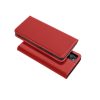iPhone 14 Pro Max (6.7") bőr telefon tok, könyvtok, oldalra nyíló tok, mágnesesen záródó, piros, Forcell Leather