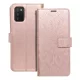 iPhone 14 Plus (6.7") telefon tok, könyvtok, oldalra nyíló tok, mágnesesen záródó, rose gold, mandala, Forcell Mezzo