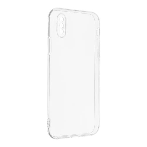 iPhone X / XS (5,8") szilikon tok, átlátszó, 2mm, kamera védelemmel, Clear