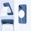 iPhone 14 Plus (6,7") telefon tok, szilikon tok, magsafe, mikroszálas belső, kék, Silicone Mag Cover