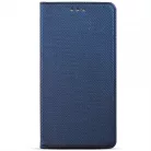 Samsung Galaxy S23 Ultra telefon tok, könyvtok, oldalra nyíló tok, mágnesesen záródó, SM-S918, sötétkék, Smart Magnet