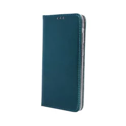   Samsung Galaxy S23 telefon tok, könyvtok, notesz tok, oldalra nyíló tok, mágnesesen záródó, SM-S911, zöld, Smart Magnetic