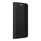 Samsung Galaxy S23 Plus telefon tok, könyvtok, oldalra nyíló tok, mágnesesen záródó, SM-S916, fekete, Sensitive Book