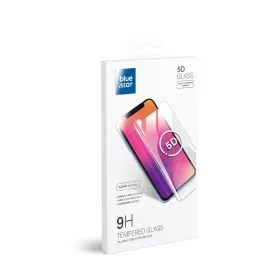   Samsung Galaxy A14 4G/5G előlapi üvegfólia, edzett, hajlított, tokbarát, SM-A145, SM-A146, 5D Full Glue, BlueStar