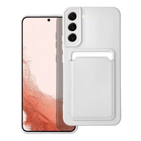   Samsung Galaxy A54 szilikon tok, hátlap tok, bankkártya tartós,fehér, SM-A546, Card