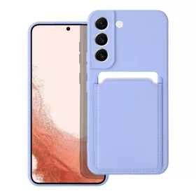   Samsung Galaxy A54 szilikon tok, hátlap tok, bankkártya tartós, lila, SM-A546, Card