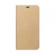 Samsung Galaxy A34 telefon tok, könyvtok, oldalra nyíló tok, mágnesesen záródó, arany, SM-A346, Luna Book