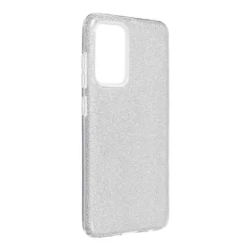   Samsung Galaxy A54 szilikon tok, csillámos, hátlap tok, ezüst, SM-A546, Shining