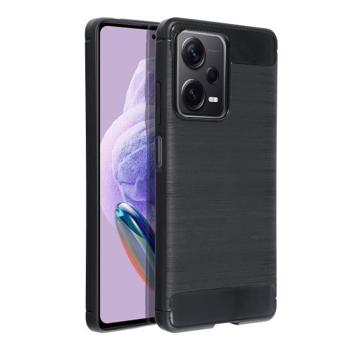 Xiaomi Redmi Note 12 Pro Plus szilikon tok, fekete, Carbon fiber