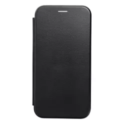   Xiaomi Redmi Note 12 5G / Poco X5 telefontok, könyvtok, mágneszáras, flip tok, szilikon keretes, fekete, Forcell Elegance