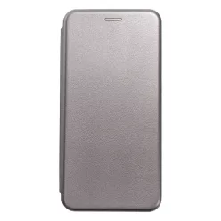  Xiaomi Redmi Note 12 5G / Poco X5 telefontok, könyvtok, mágneszáras, flip tok, szilikon keretes, szürke, Forcell Elegance
