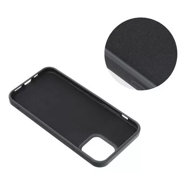 iPhone 15 Pro Max (6,7") szilikon tok, hátlap tok, fekete, matt, velúr belső, Forcell Silicone Lite