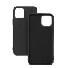 iPhone 15 Pro (6,1") szilikon tok, hátlap tok, fekete, matt, velúr belső, Forcell Silicone Lite
