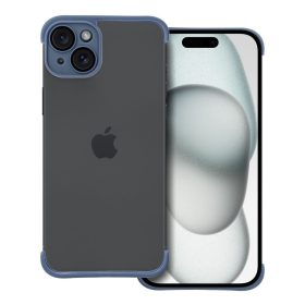   iPhone 15 Plus (6.7") keret tok, TPU tok, kameravédelem, kék, Mini Bumpers