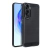 Honor 90 Lite szilikon tok, fekete, Carbon fiber