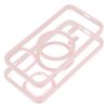 iPhone 12 / 12 Pro (6.1") szilikon tok, PC/TPU tok, magsafe, színes keretes, átlátszó/púderrózsaszín, Color Edge Mag Cover