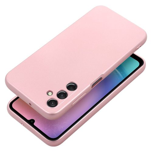 Samsung Galaxy A25 hátlap tok, TPU tok, rózsaszín, SM-A256, Metallic