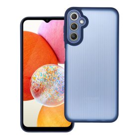   Samsung Galaxy A14 4G/5G hátlap tok, TPU tok, kamera védelem, kék, SM-A145, SM-A146, Variete