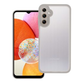   Samsung Galaxy A14 4G/5G hátlap tok, TPU tok, kamera védelem, szürke, SM-A145, SM-A146, Variete