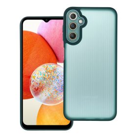   Samsung Galaxy A14 4G/5G hátlap tok, TPU tok, kamera védelem, zöld, SM-A145, SM-A146, Variete