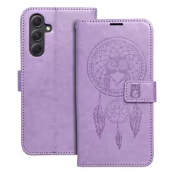   Samsung Galaxy A25 telefon tok, könyvtok, oldalra nyíló tok, mágnesesen záródó, lila, dreamcatcher, SM-A256, Mezzo