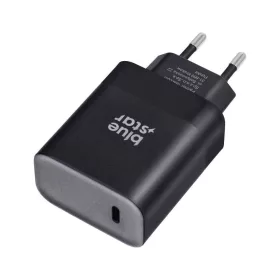   Univerzális hálózati gyors töltőfej, Type-C csatlakozóval, fekete, 3A / 45W, PD / QC 4.0 / Super Fast Charging 2.0, BlueStar TFB-TC-45W