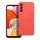 Xiaomi Redmi 13C 4G szilikon tok, matt, velúr belső, piros / barack, Silicone